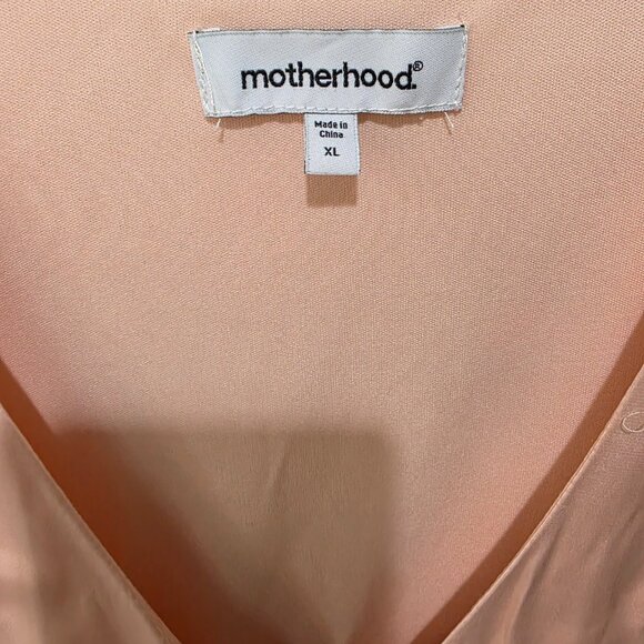 Motherhood Maternity Blush Pink Wrap Maxi Dress XL | NWT - Picture 2 of 12